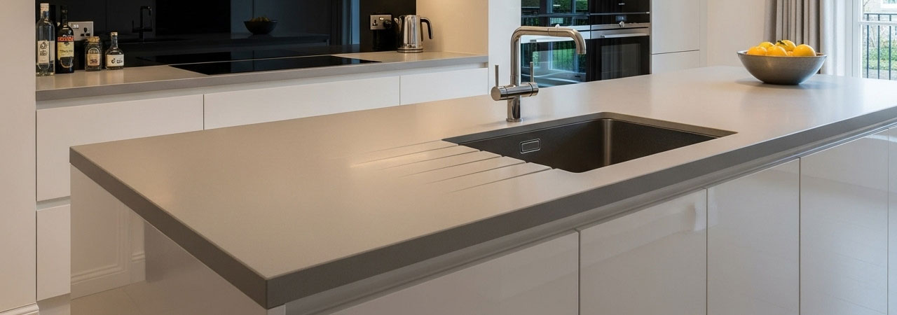 Akrilik Lavabo Tezgahları Dekoratif şık ve dayanıklı malzeme