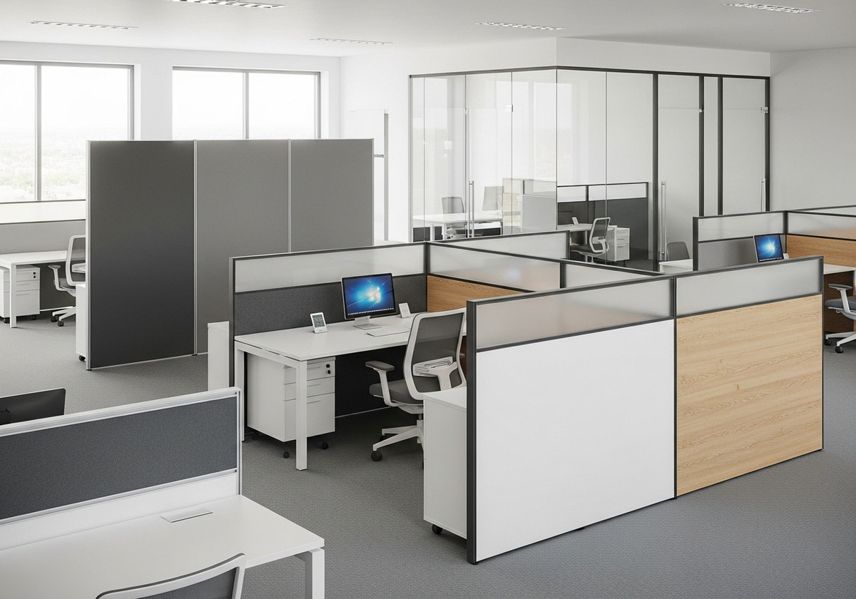 Kompakt Laminat Ofis Bölme Sistemleri Kompakt Laminat Ofis Bölme Sistemleri
